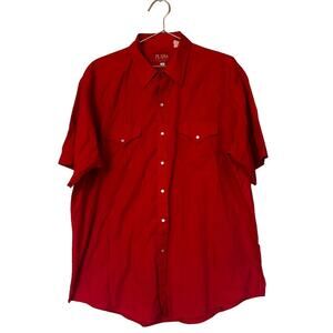 Vintage 80s Plains Western Shirt - Men's XL Pearl Snap